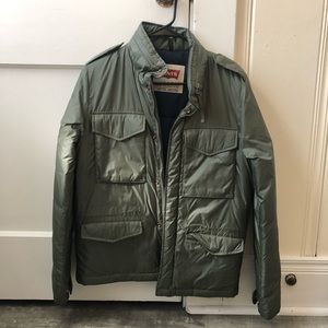 Levi’s green down jacket size small